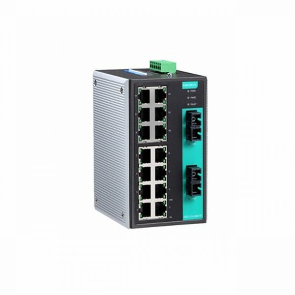đại lý Moxa vietnam Thiết bị chuyển mạch mạng Ethernet EDS-316-SS Unmanaged Switch Moxa giá rẻ , Bộ chuyển mạch Ethernet 15 cổng, EDS-316-M-SC