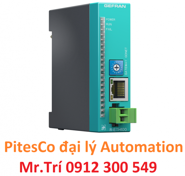 Pitesco -đại lý chính hãng gefran Vietnam Mô-đun R-ETH100 gefran Fast-Ethernet, chính hãng giá rẻ nhất thị trường có đầy đủ CO, CQ
