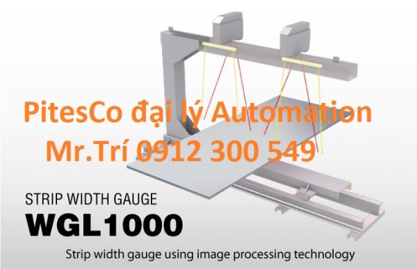 Máy đo chiều rộng dải siêu âm và laser WGL1000 Nireco Viet nam, đại lý chính htức máy đo chiều rộng sử dụng công nghệ siêu âm / laser