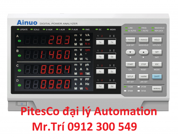 ANPM300 AINUO vietnam Three-phase High-precision Power Analyzer 50th harmonics, external sensor input AINUO vietnam