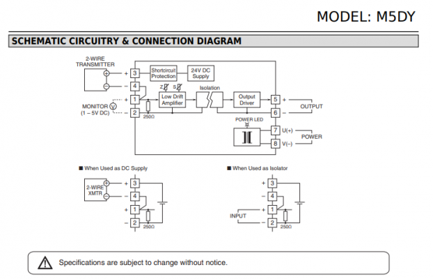 Bộ chuyển đổi tín hiệu M5DY-A-R M-System tại Việt Nam