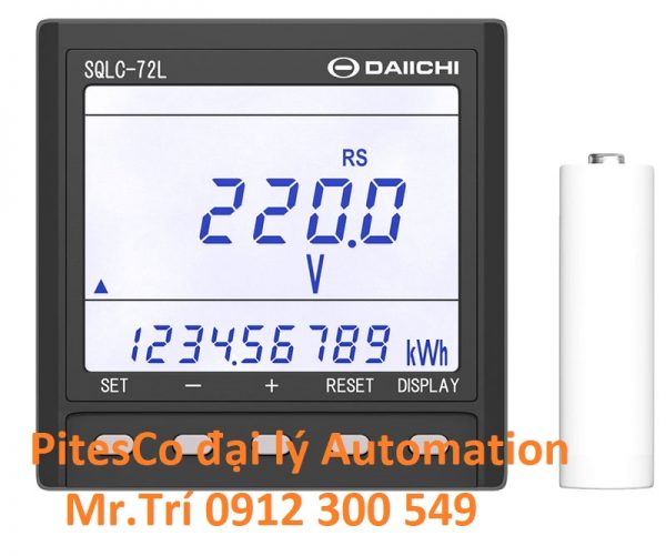 Đồng hồ đo dòng điện đa năng SQLC-72L Daiichi Electronics việt nam SQLC-72L là đồng hồ đo đa chức năng kích thước nhỏ gọn mới cho công suất và năng lượng