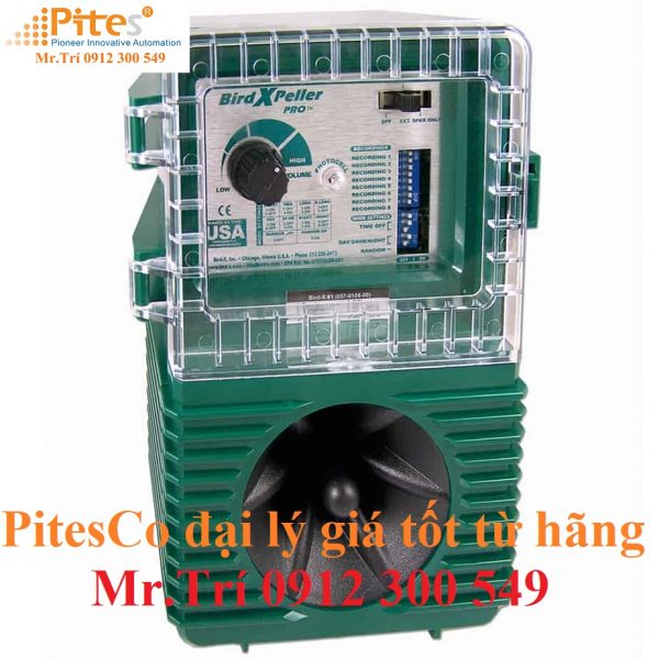 Máy phát tiếng kêu đau khổ đuổi chim BXP-PRO 1/220 Bird-X tại Viet nam - BirdXPeller® PRO phát ra nhiều tiếng kêu đau khổ và tiếng kêu của kẻ săn mồi